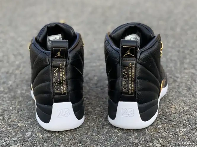 Rep TBkick AO6068-007 Metallic 'Reptile' 12 Air Black Jordan Gold-White Retro 0531